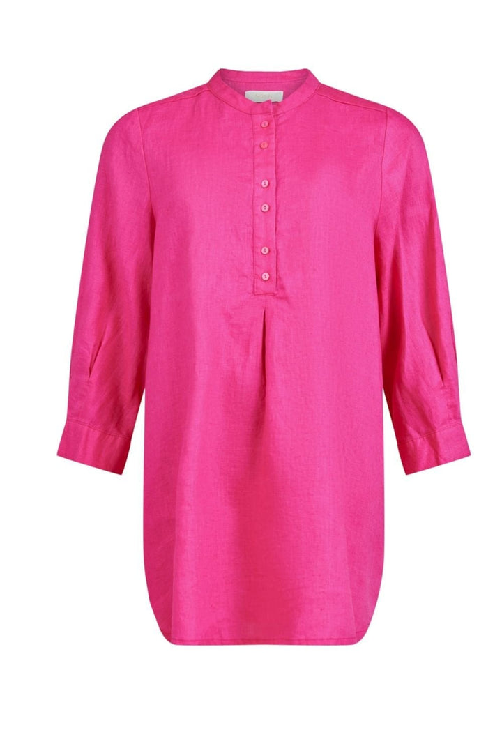 RASPBERRY PINK LINEN TUNIC | COL=RASPBERRY