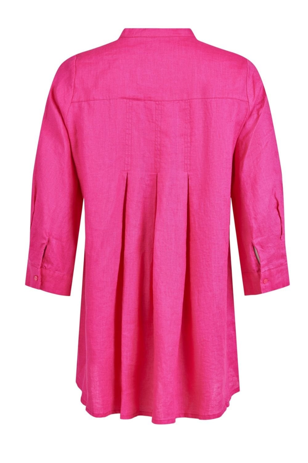 RASPBERRY PINK LINEN TUNIC | COL=RASPBERRY