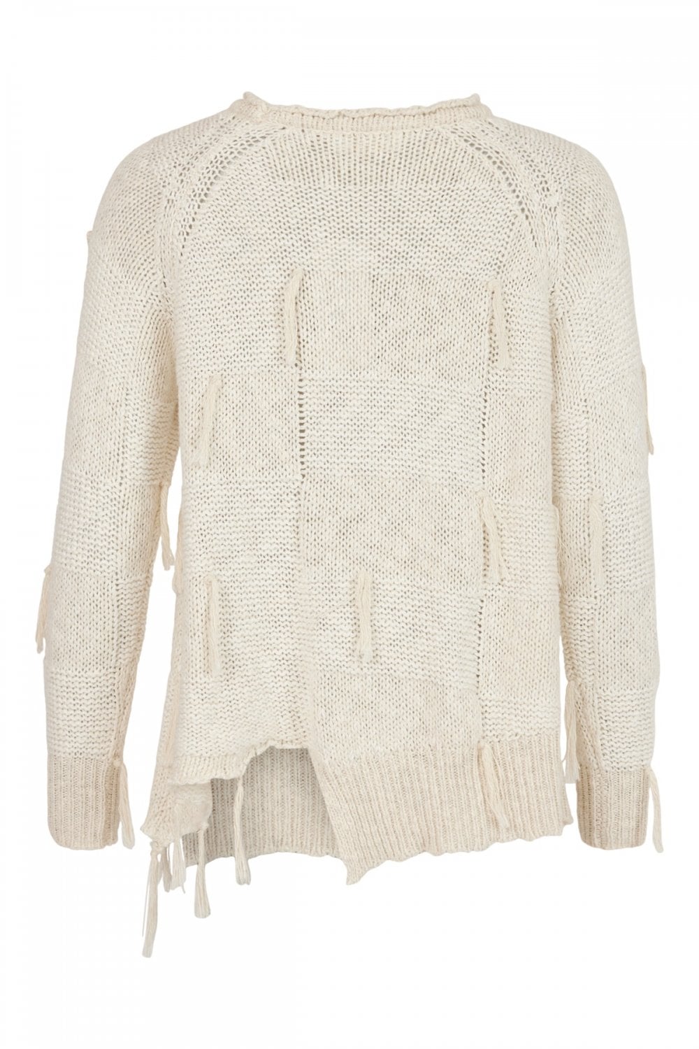 TASSEL FRIDGE  KNIT JUMPER | COL=CREAM