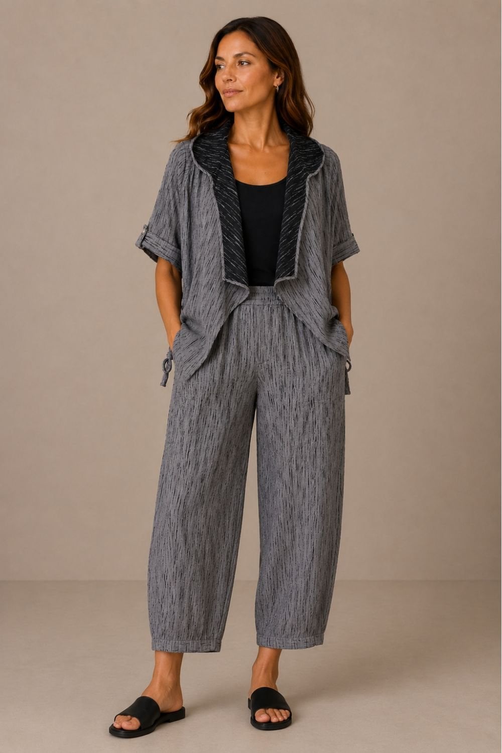 TEXTURED GREY JACKET | COL=GREY
