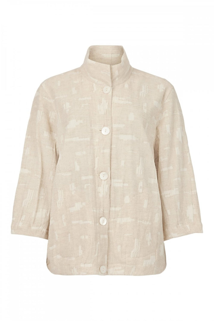 TEXTURED JACKET | COL=SAND