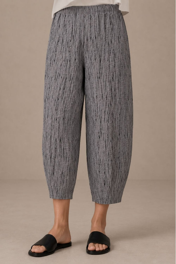 TEXTURED TROUSERS | COL=GREY