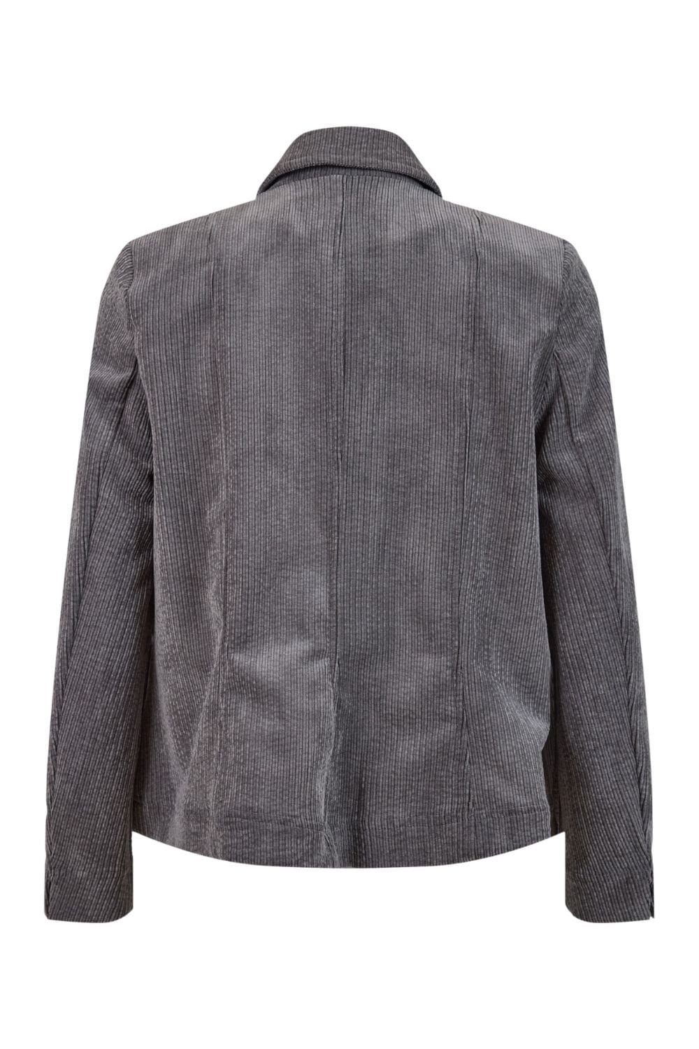 TWO BUTTON CORD JACKET | COL=CHARCOAL