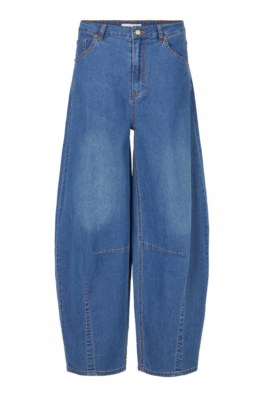 WIDE BARELL TROUSERS | COL=INDIGO