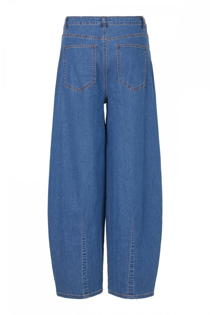WIDE BARELL TROUSERS | COL=INDIGO