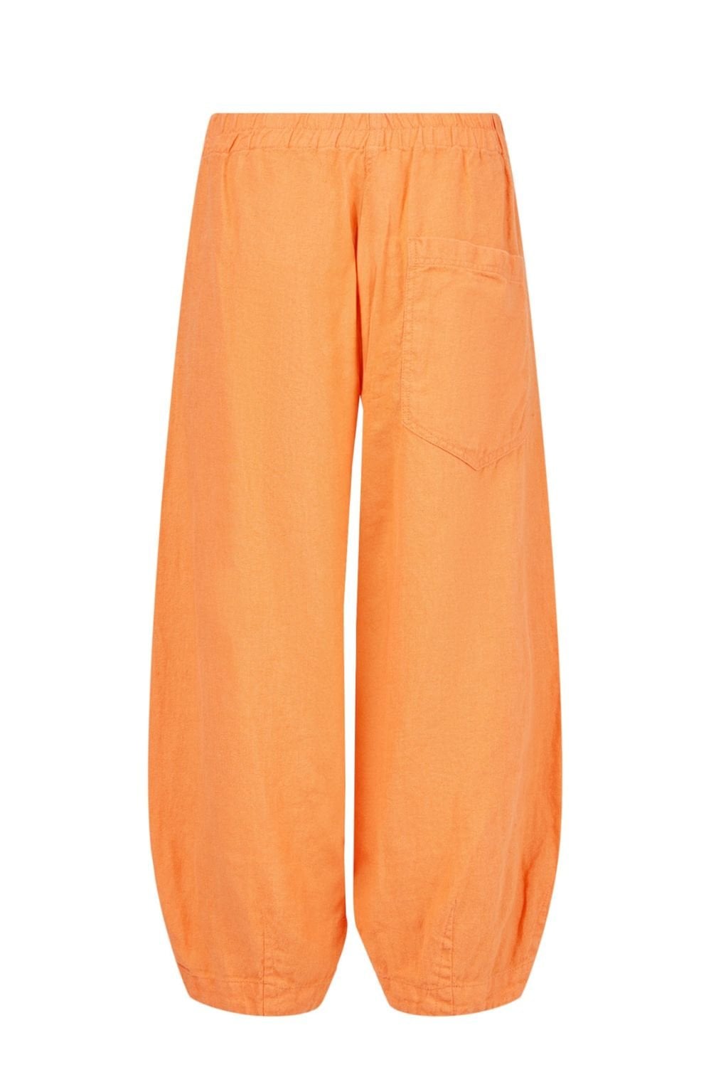 WIDE BARREL LINEN TROUSERS | COL=ORANGE 321
