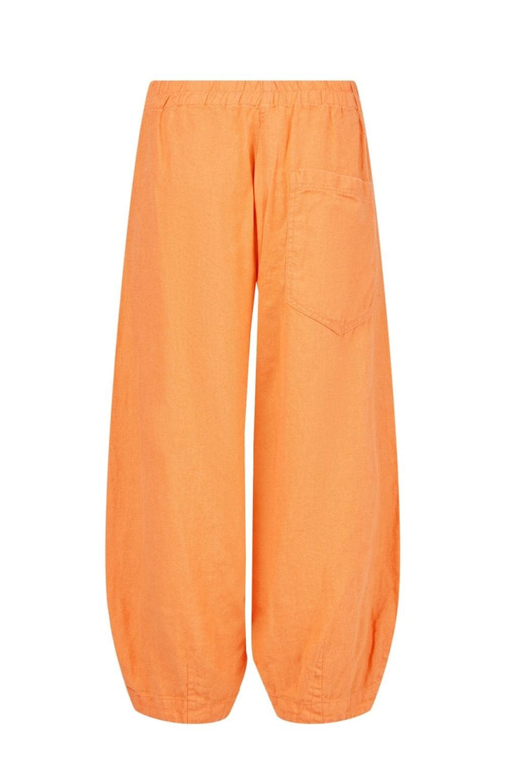 WIDE BARREL LINEN TROUSERS | COL=ORANGE 321