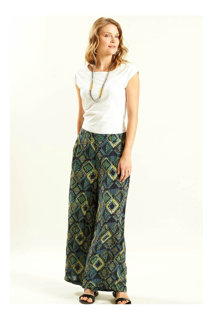 WIDE LEG TROUSER | COL=SLATE