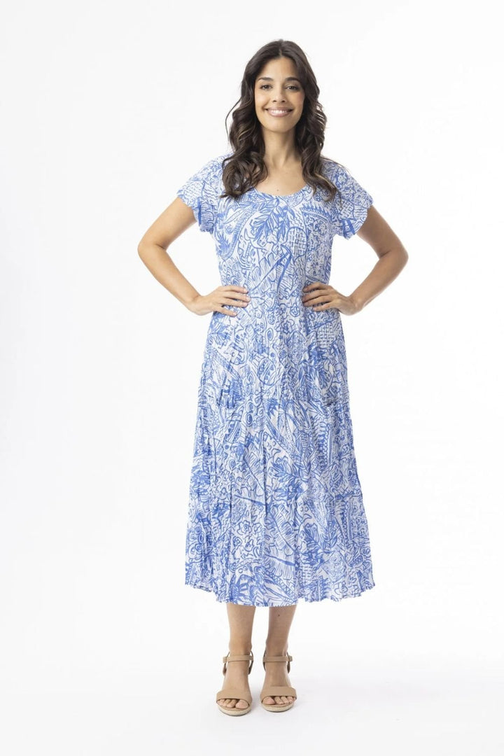 AKSHARAY BIAS  DRESS | COL=MIX