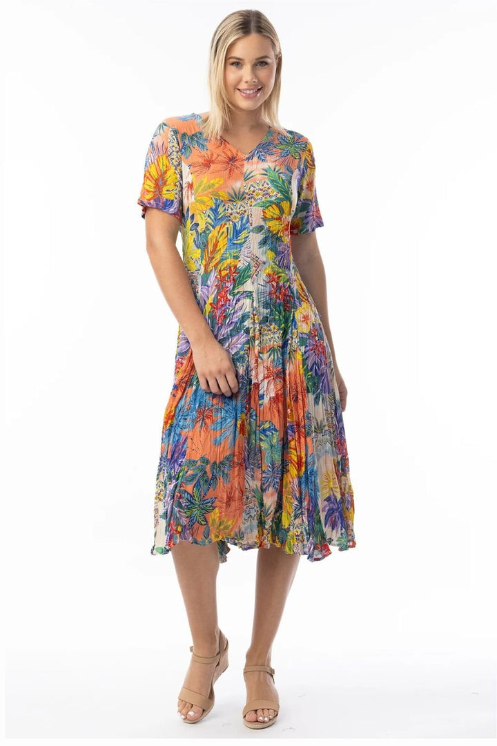 ARUBA GODET DRESS | COL=MIX