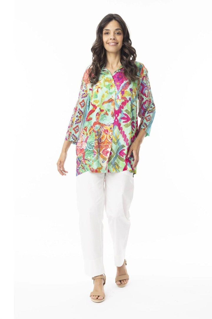 CRAFTY PRINT DIGITAL COLLARED SHIRT | COL=MIX