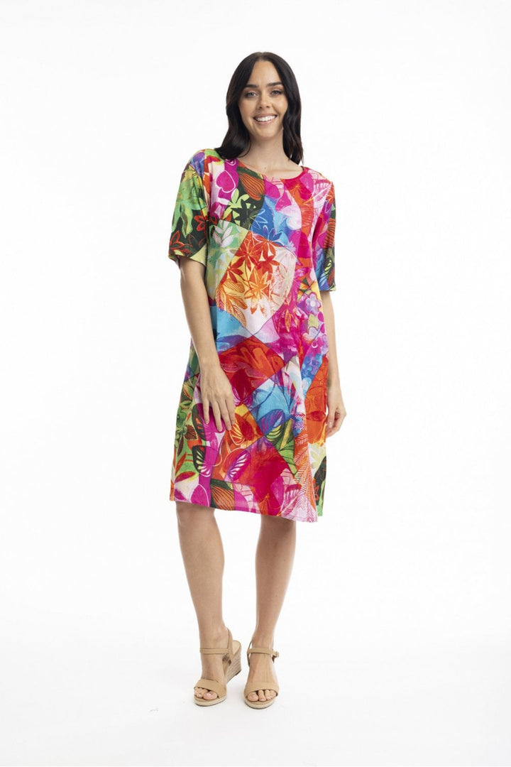 JOZANI CONTEMPOARY DRESS | COL=MULTI