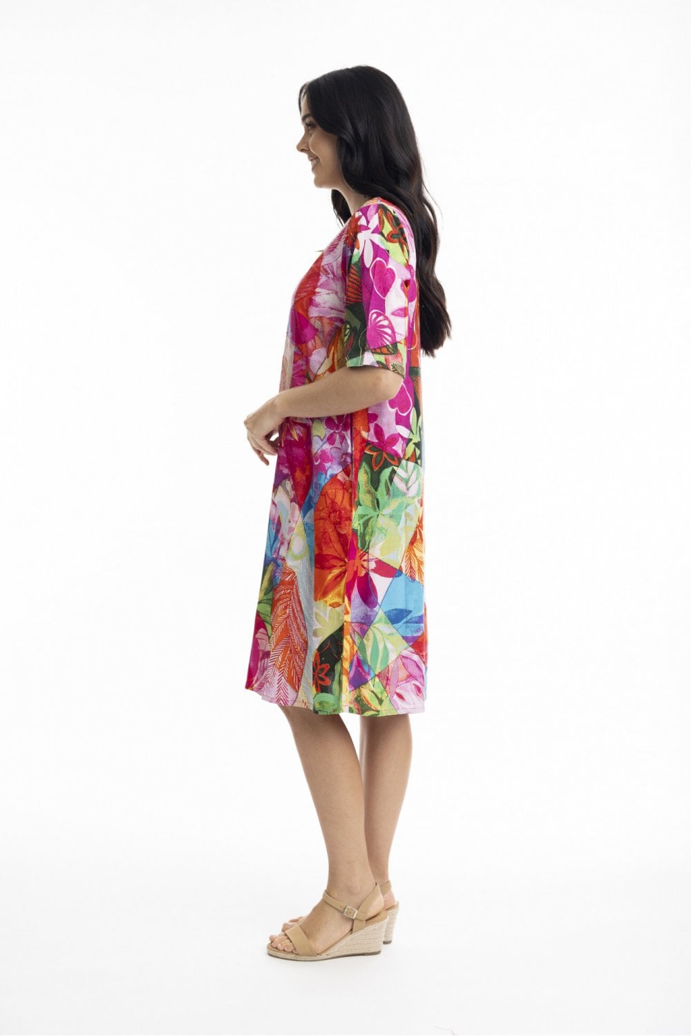 JOZANI CONTEMPOARY DRESS | COL=MULTI