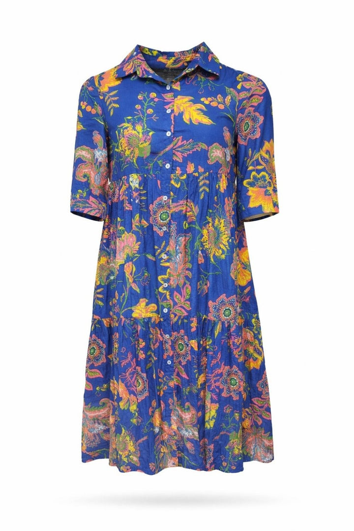 LE MONRE MIDI DRESS | COL=BLUE