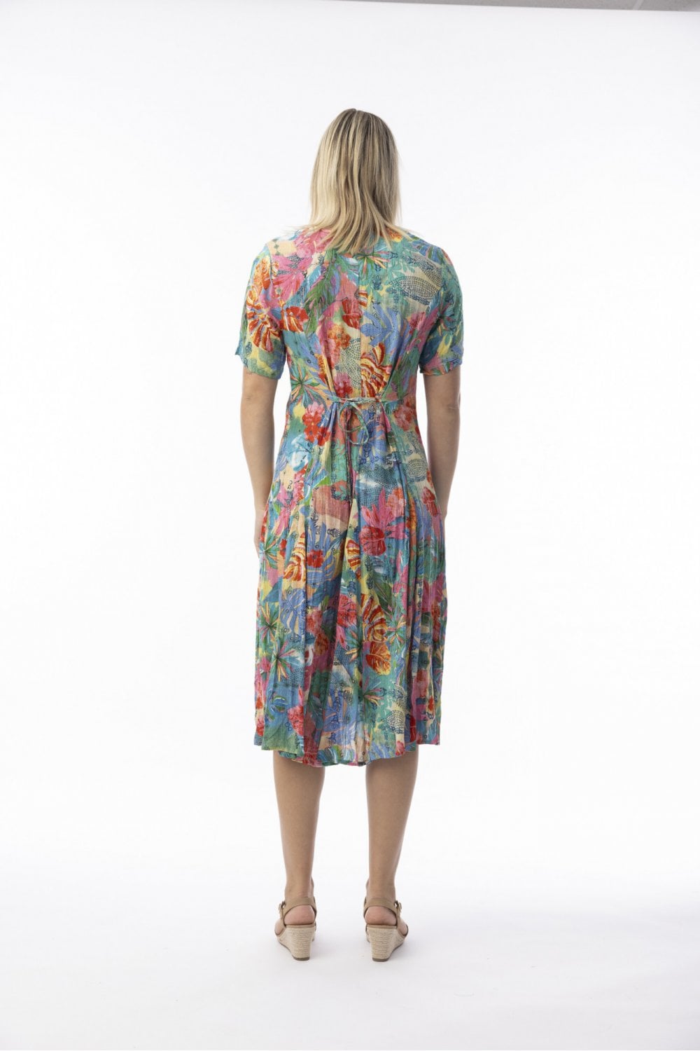 MALVINAS GODET DRESS | COL=MIX