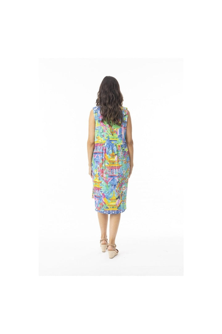 OKAYAMA PRINT SHIFT DRESS | COL=MIX