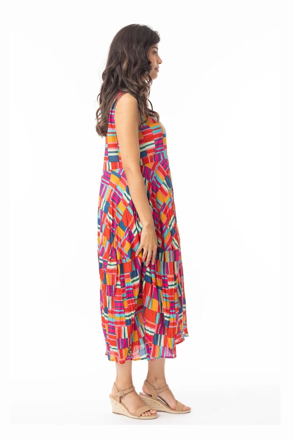 PERU PRINT BUBBLE DRESS | COL=MIX