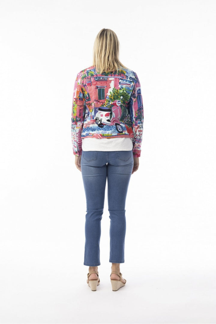 SCOOTER PRINT PONTE JACKET | COL=MIX
