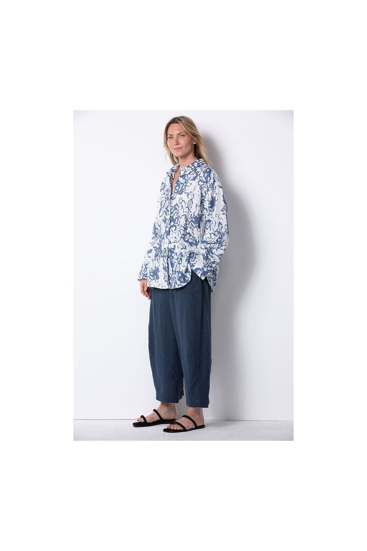 ANKLE LENGTH BARREL LEG  TROUSER | COL=DENIM,MINERAL,VAPOUR