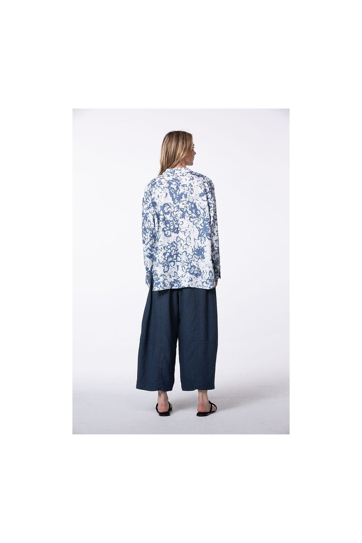 ANKLE LENGTH BARREL LEG  TROUSER | COL=DENIM,MINERAL,VAPOUR