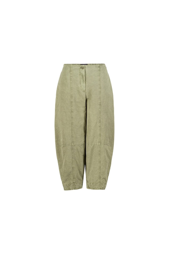 COTTON LINEN  TWILL TROUSER | COL=CALLA,DENIM