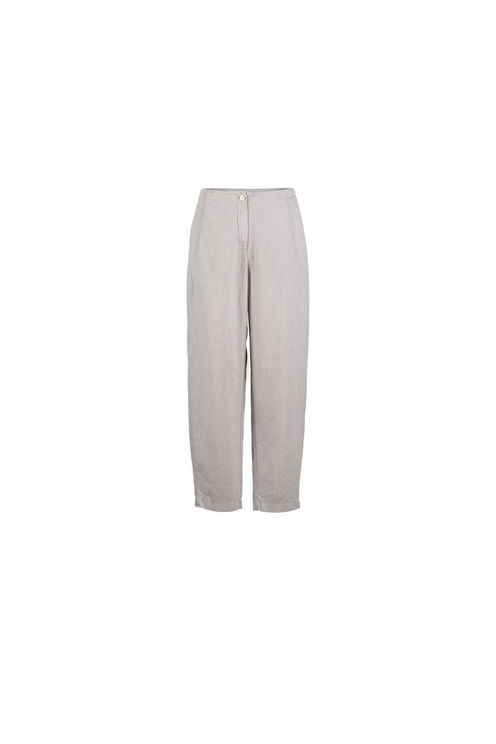 FLOWING DOBBY COTTON LINEN TROUSER | COL=CHALK