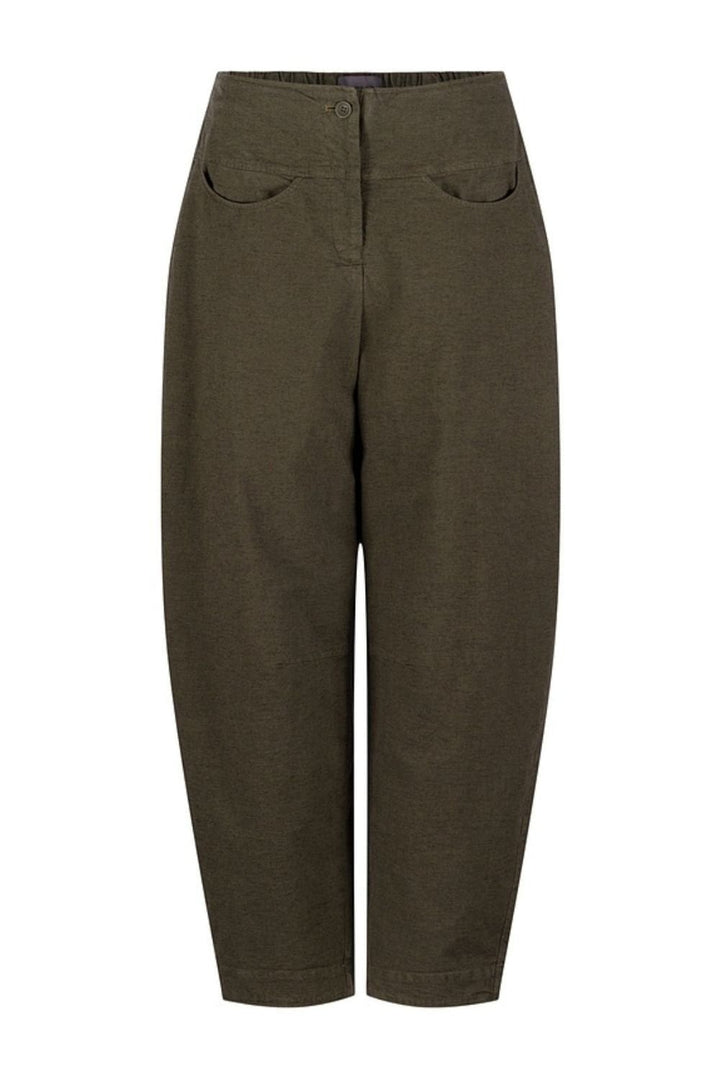 MINI DOBBY BARREL TROUSER | COL=GROVE