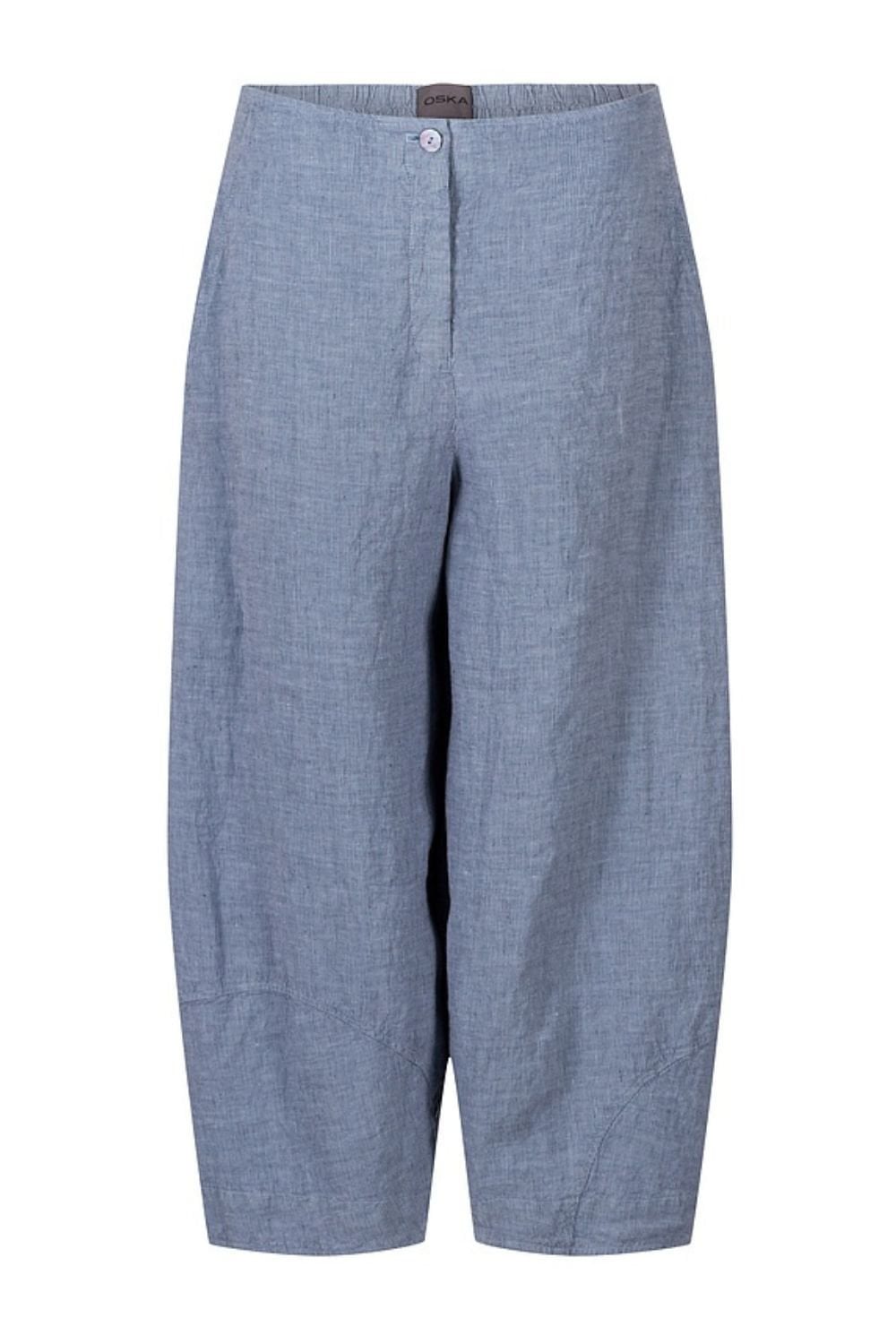 PURE LINEN CROPPED TROUSERS | COL=AIR