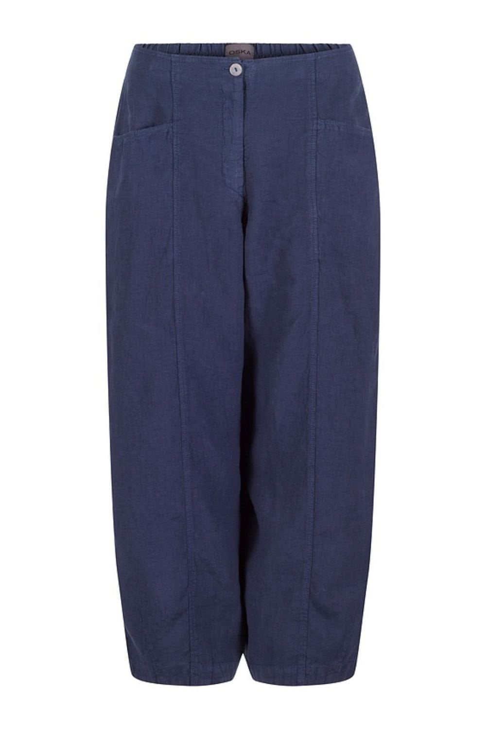 PURE LINEN TROUSERS | COL=LAKE,NIGHT,SILVER