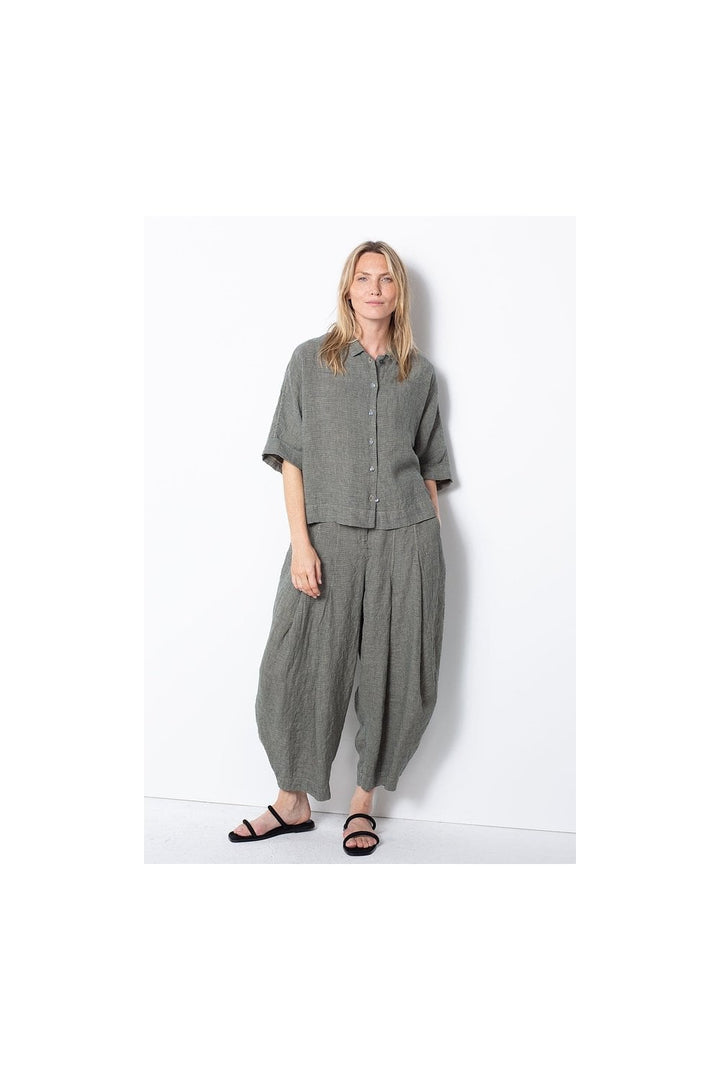 SMALL GINGHAM CHECK TROUSERS | COL=GRIT