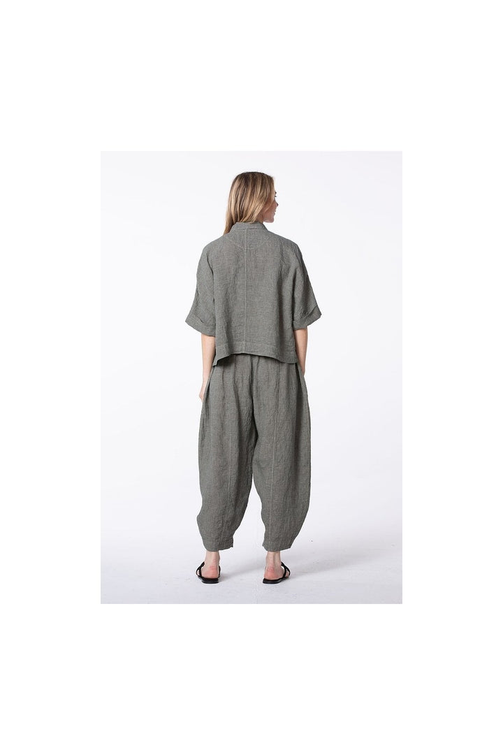 SMALL GINGHAM CHECK TROUSERS | COL=GRIT