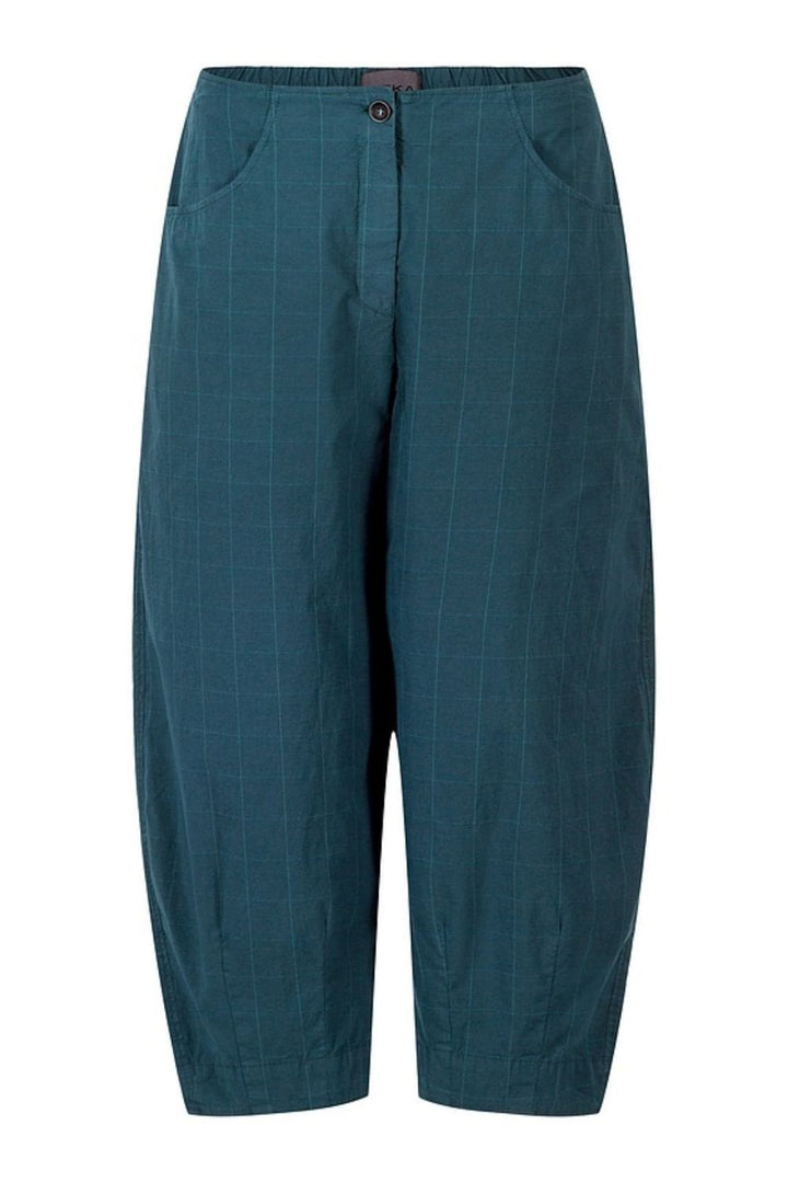 WINDOWPANE CHECK TROUSERS | COL=LAKE