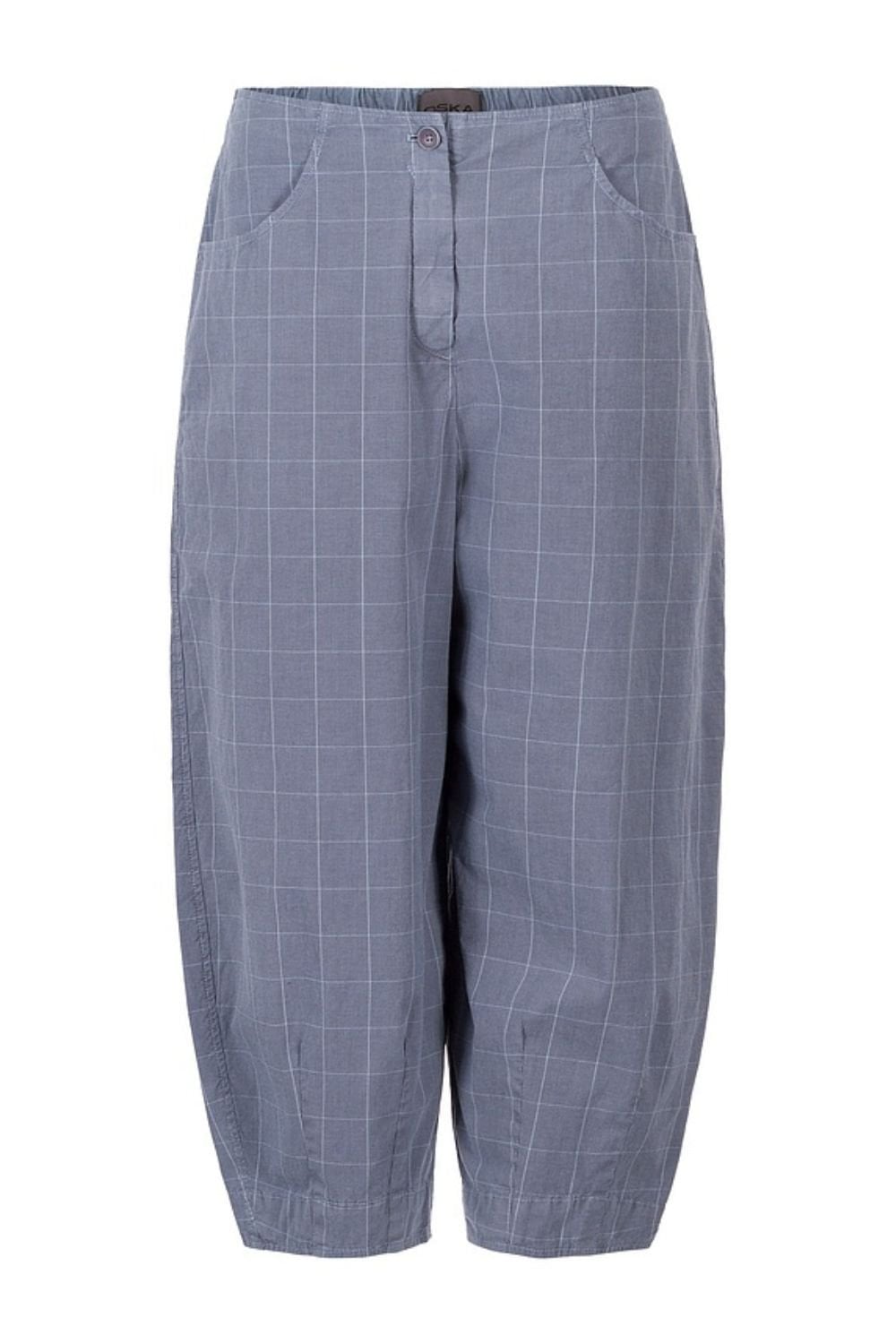WINDOWPANE CHECK TROUSERS | COL=AIR