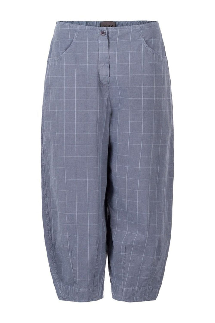 WINDOWPANE CHECK TROUSERS | COL=AIR