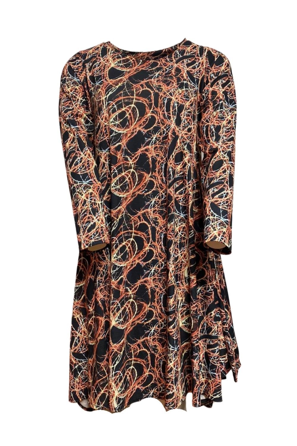 FIREWORK FLARED DRESS | COL=SPARKLE