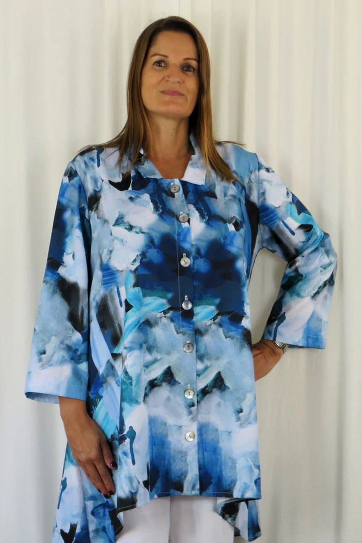 OCEAN PRINT TUNIC | COL=MULTI