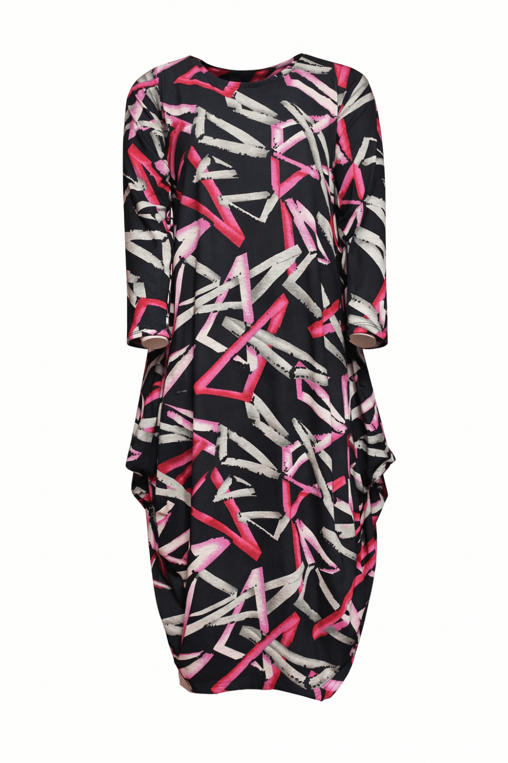 TIRANGLE HITCH UP DRESS | COL=CERISE