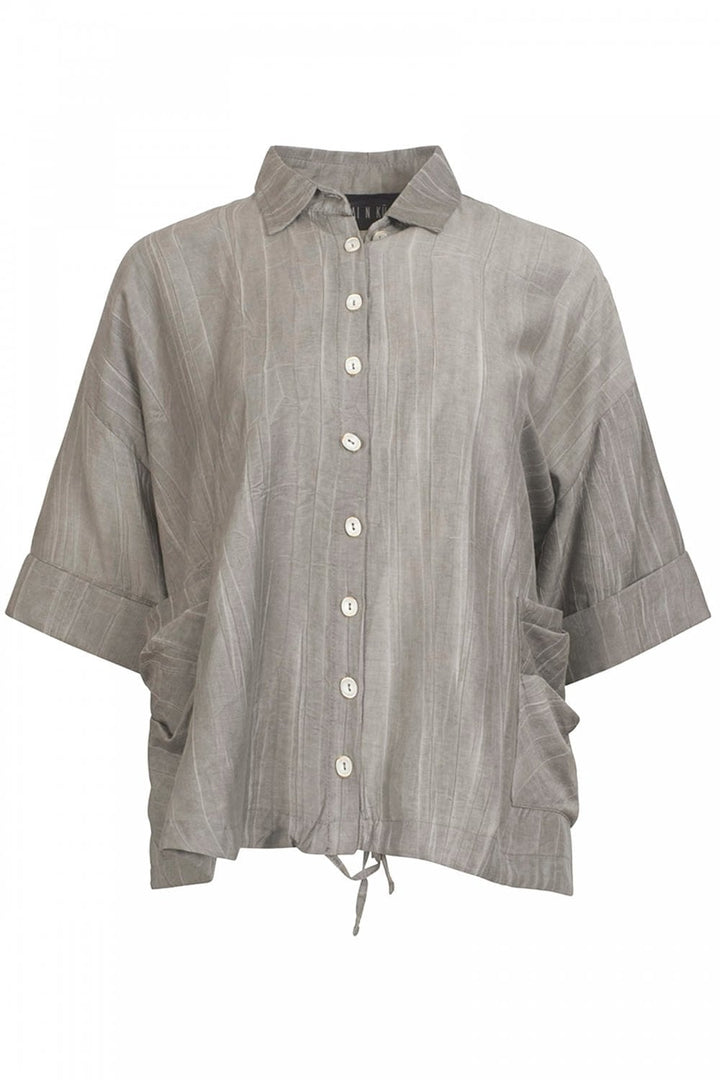 BOXY SHIRT | COL=TAUPE