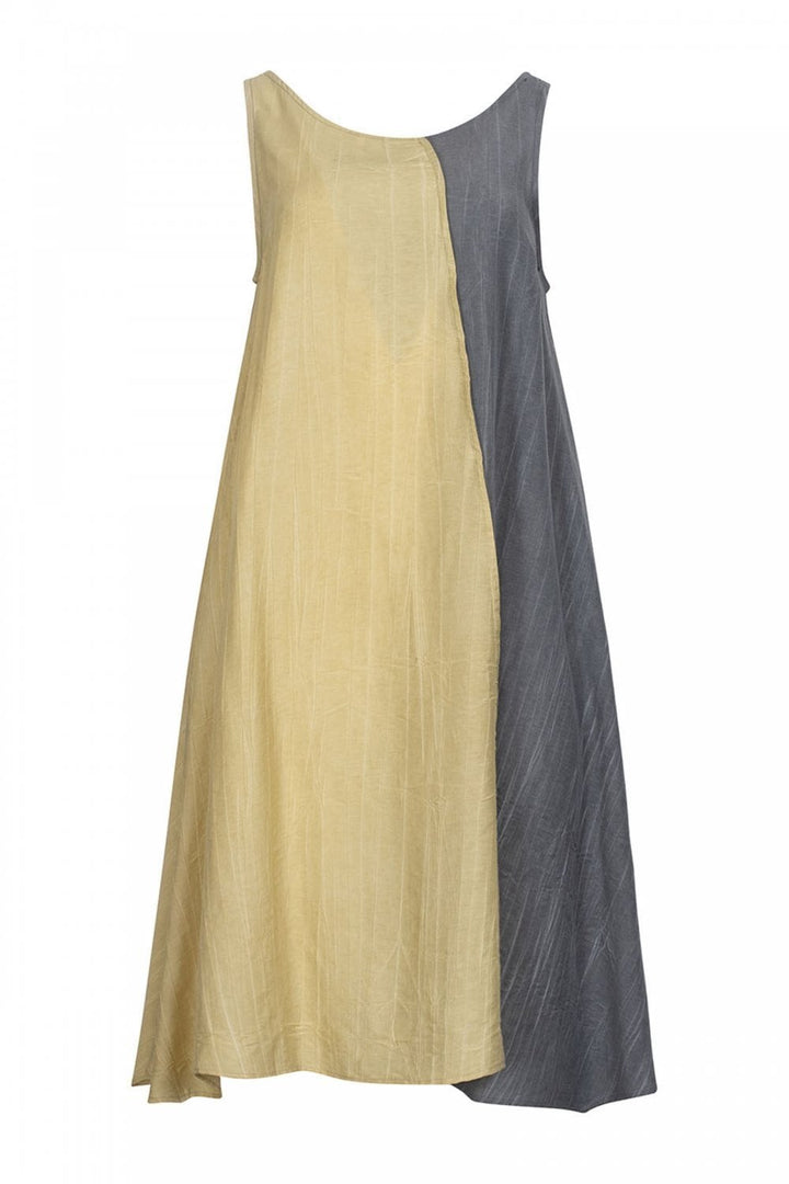 COLOUR BLOCK SWING SLEEVELESS DRESS | COL=MIX
