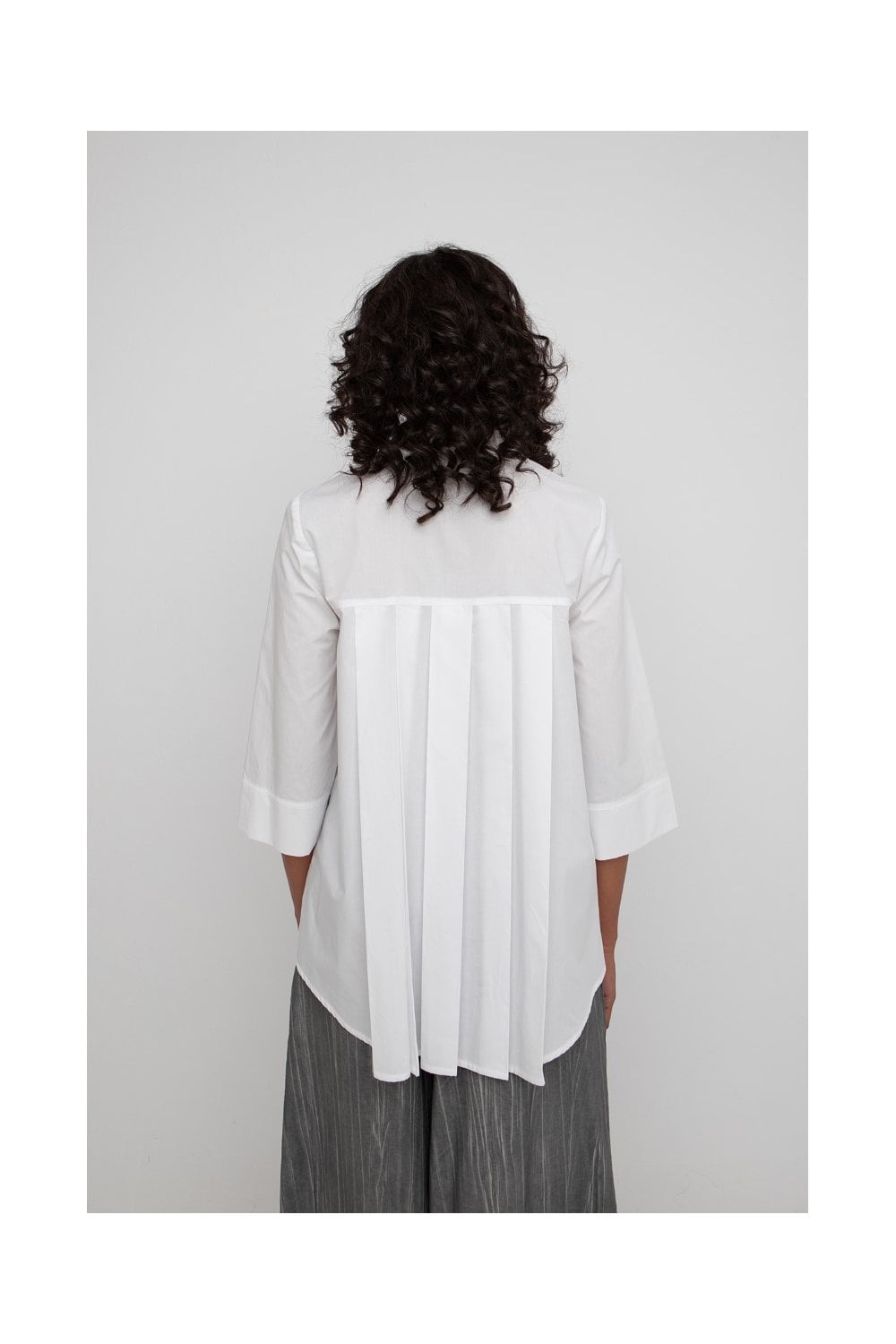 OVERSIZED A LINE SHIRT | COL=WHITE