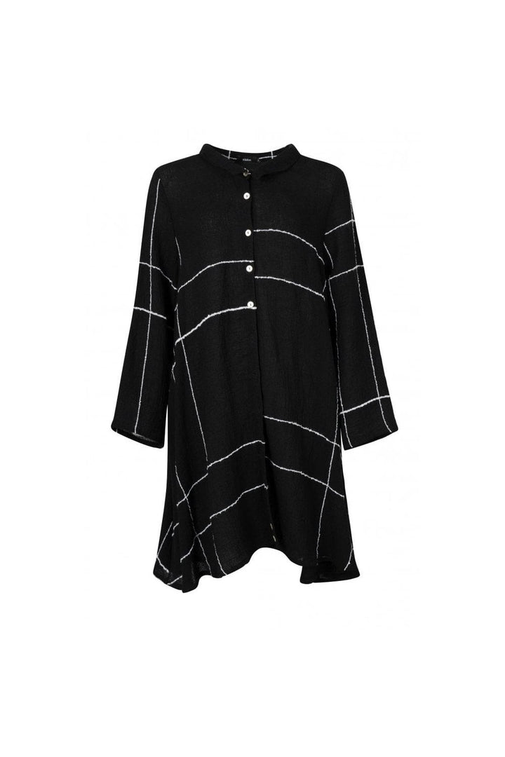 KAMAL  BLACK  CHECK DRESS | COL=BLACK