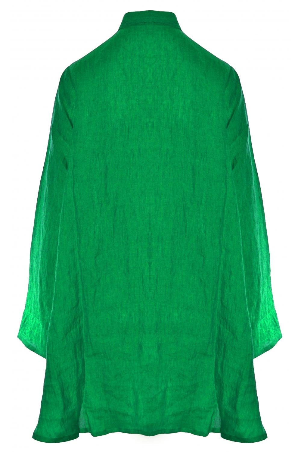 WALLY LINEN TUNIC | COL=EMERALD