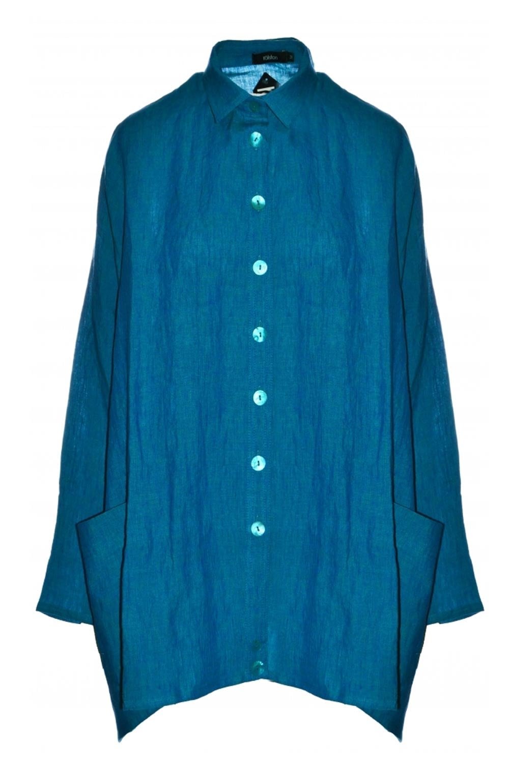 WALLY LINEN TUNIC | COL=JADE