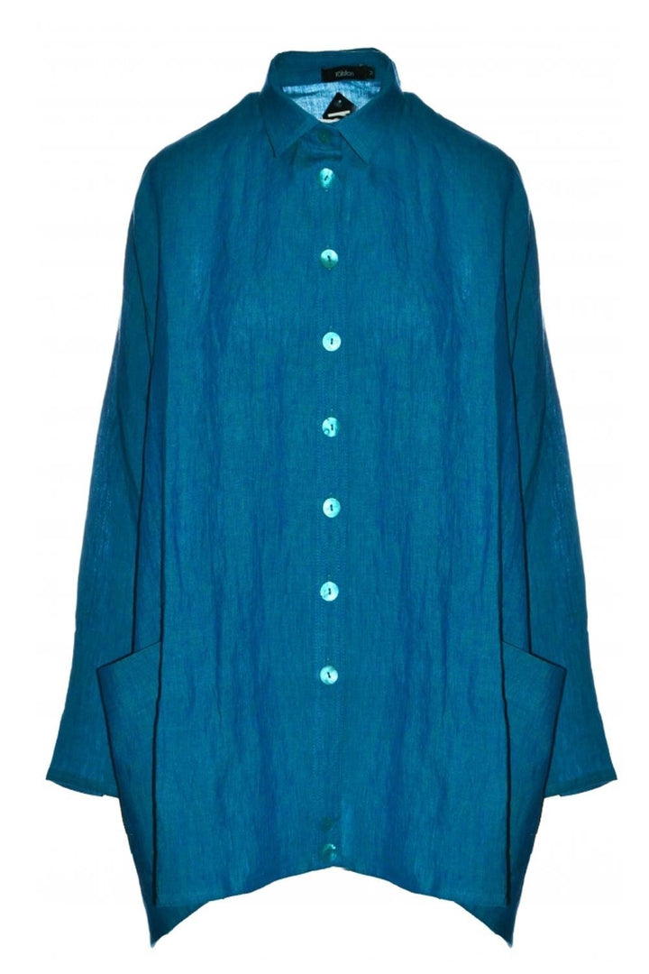 WALLY LINEN TUNIC | COL=JADE