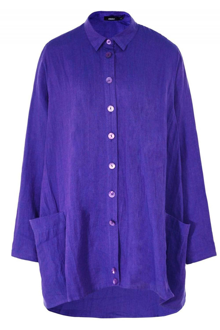 WALLY LINEN TUNIC | COL=PURPLE