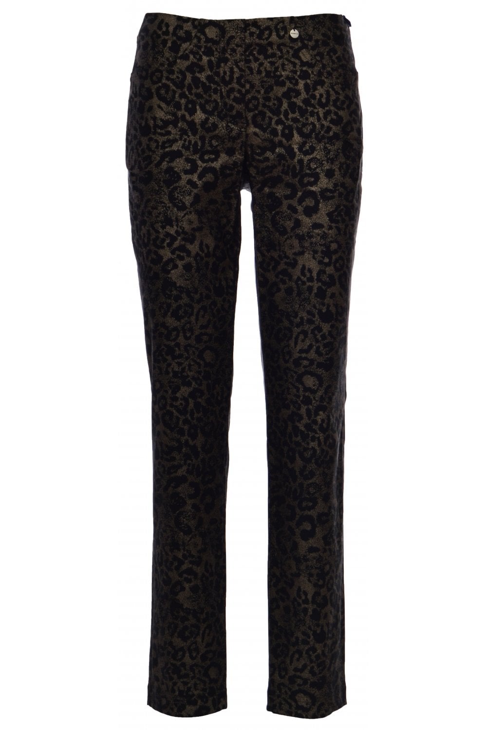 BELLA ANIMAL PRINT TROUSER | COL=GOLD