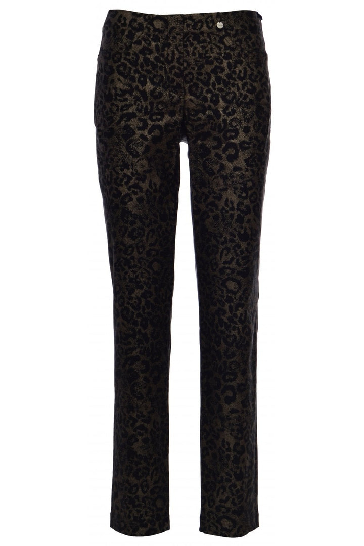 BELLA ANIMAL PRINT TROUSER | COL=GOLD