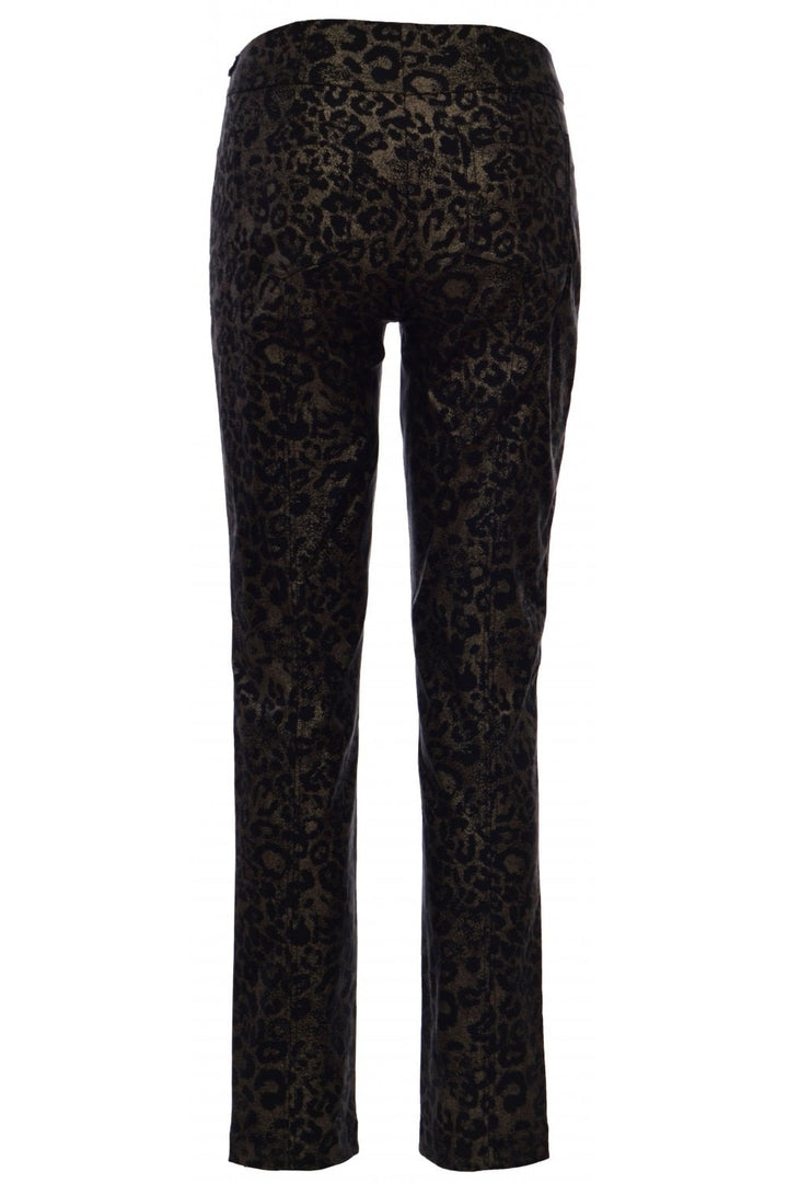 BELLA ANIMAL PRINT TROUSER | COL=GOLD