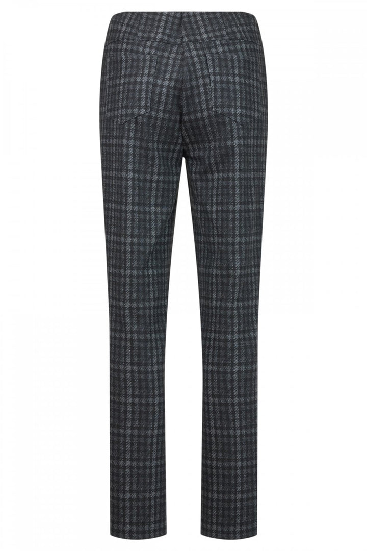 BELLA GREY CHECK TROUSER | COL=DARK GREY