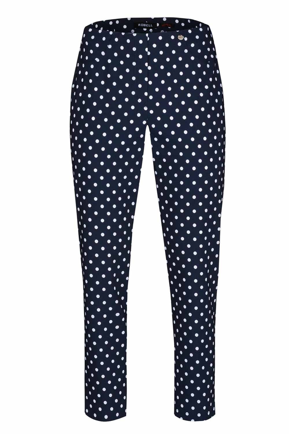 BELLA POLKA DOT NAVY TROUSER | COL=NAVY 69